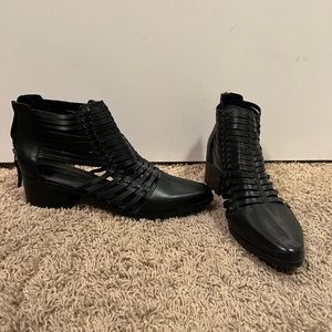 Black ankle boots